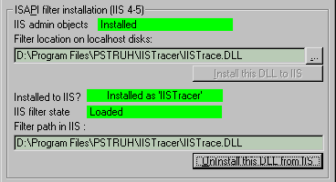 IISTracer is installed to IIS and loaded. You can see iistracer interface at /iistracer URL